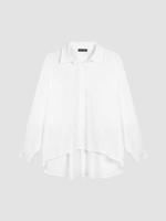 Popeline blouse met splitjes