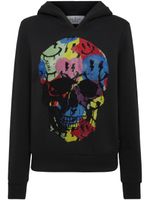 Philipp Plein hoodie Smile à ornements strassés - Noir - thumbnail