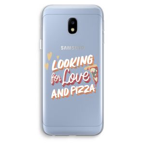 Pizza is the answer: Samsung Galaxy J3 (2017) Transparant Hoesje
