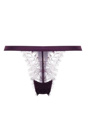 Maison Close string en dentelle - Violet