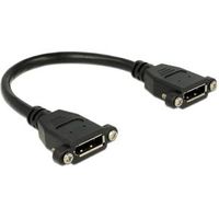 DeLOCK 0.5m F-F DisplayPort Zwart