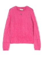 TWINSET Kids pull en maille torsadée - Rose - thumbnail