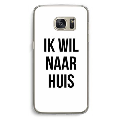 Ik wil naar huis: Samsung Galaxy S7 Transparant Hoesje