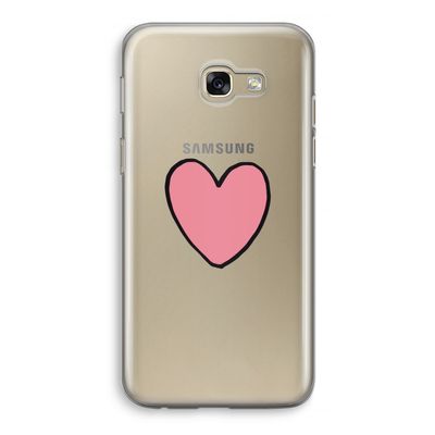 Hartje: Samsung Galaxy A5 (2017) Transparant Hoesje