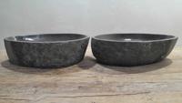 Rivierstenen waskommen set RL250321AB, 57x38x15 cm