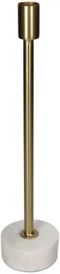 Kersten kandelaar marmer rond 7.5x34cm goud