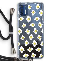 Spiegeleitjes: Motorola Moto G9 Plus Transparant Hoesje met koord Spiegeleitjes: Motorola Moto G9 Plus Transparant Hoesje met koord