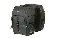 Basil Discovery365d dubbele fietstas zwart melee