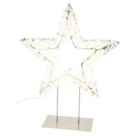 Verlichte Ster Staand Zilver 300 LED Gehlmann - Gehlmann