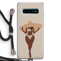 Let's get salty: Samsung Galaxy S10 Plus Transparant Hoesje met koord