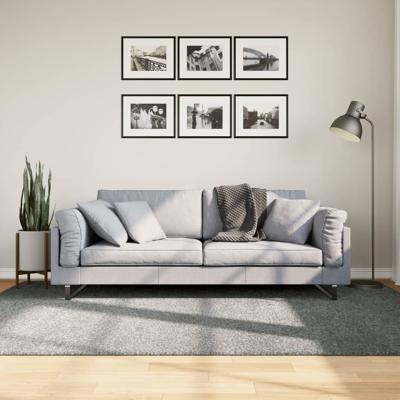 VidaXL Vloerkleed pamplona shaggy hoogpolig modern 160x230 cm groen