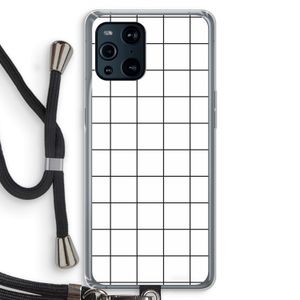 Rooster: Oppo Find X3 Transparant Hoesje met koord