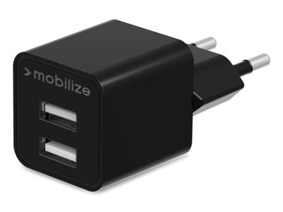 Mobilize Mobilize Wall Charger 2x USB 24W Black