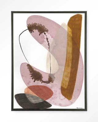 Urban Cotton Wandkleed 'Balance' 80 x 110cm in Floating Frame - black Urban Cotton Wandkleed 'Balance' 80 x 110cm in Floating Frame - black