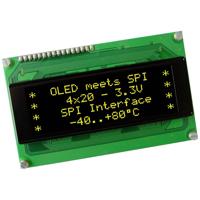 DISPLAY VISIONS OLED-display Geel-groen 5.55 mm 3.3 V Aantal cijfers: 4 EAW204-XLG