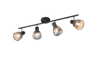 Trio 4-lichts plafondlampTarifa met geribbeld glas - 862800432