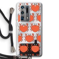 Krab: Huawei P40 Pro Plus Transparant Hoesje met koord