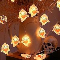 1.5m10leds halloween schattige liefde glimlach verlichte spooklicht string halloween binnen sfeer decoratief licht aa accubak Lightinthebox