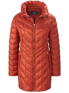 Lang doorgestikt jack met staande kraag Van Betty Barclay rood