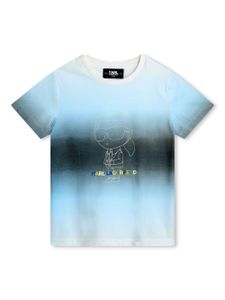 Karl Lagerfeld Kids t-shirt à motif Ikonik - Blanc