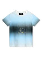 Karl Lagerfeld Kids t-shirt à motif Ikonik - Blanc