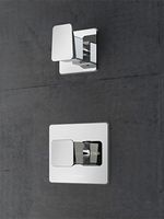 Hotbath Bro! inbouw thermostaat 1 stopkraan geborsteld nikkel - thumbnail