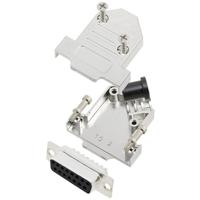 TRU COMPONENTS TCD45NT15MDMSK 7708920 D-sub female connectorset 45 ° Aantal polen: 15 Soldeerkelk 1 stuk(s)