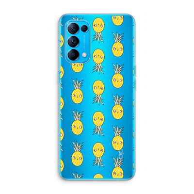 Ananas: Oppo Find X3 Lite Transparant Hoesje