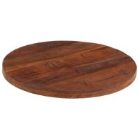 Tafelblad rond 40x3,8 cm massief gerecycled hout