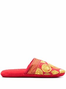 Versace chaussons à motif Medusa Head - Rouge