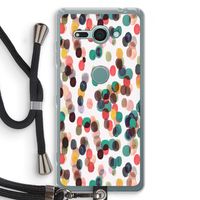 Tropical Dots: Sony Xperia XZ2 Compact Transparant Hoesje met koord