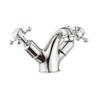 Crosswater Belgravia Wastafelkraan - laag - kruisgreep - zonder waste - chroom BL110DNC
