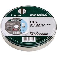 Metabo 616398000 Doorslijpschijf 115 mm 1 stuk(s) RVS