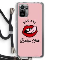 Badass Babes Club: Xiaomi Redmi Note 10S Transparant Hoesje met koord