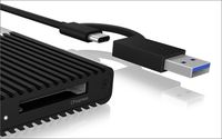 ICY BOX IB-CR404-C31, Kartenleser, CF Express 2.0 Type-B, USB 3.2 (Gen 2), Status LED Externe geheugenkaartlezer USB-C, USB 3.2 Gen 2 (USB 3.1) Zwart - thumbnail