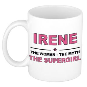 Irene The woman, The myth the supergirl cadeau koffie mok / thee beker 300 ml