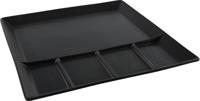 Fonduebord 24,5x24,5cm mat zwart