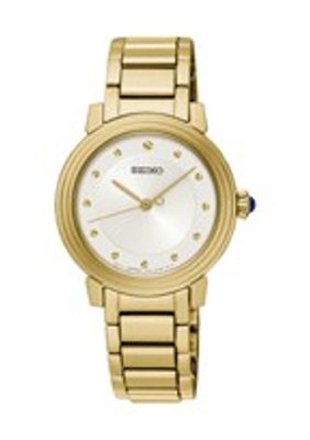 Seiko horlogeband SRZ482P1 / 7N01 0JE0 Staal Goud 14mm