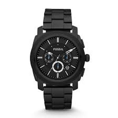 Horlogeband Fossil BQ2203 Roestvrij staal (RVS) Zwart 22mm