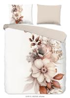 Good Morning Dekbedovertrek "bloemen/ rustig" - Ecru - (240x200/220 cm) - Katoen