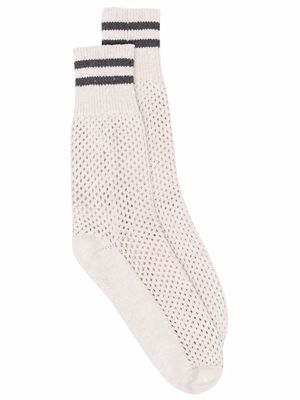 Brunello Cucinelli bottines à perforations - Tons neutres