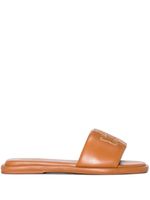 Tory Burch sandales Double T - Marron