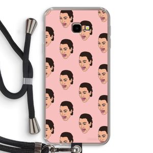 Ugly Cry Call: Samsung Galaxy J4 Plus Transparant Hoesje met koord