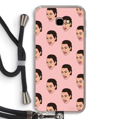Ugly Cry Call: Samsung Galaxy J4 Plus Transparant Hoesje met koord