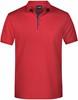 James & Nicholson JN726 Men´s Polo Single Stripe - Red/Navy - XXL - thumbnail