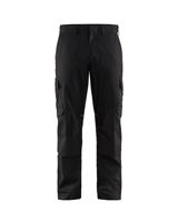 Blåkläder Industrie werkbroek stretch met kniezakken 14481832 | Zwart/High-Vis Geel | Maat 54 - 7330509760192