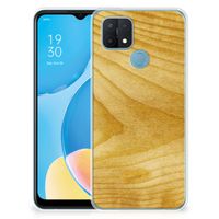 OPPO A15 Bumper Hoesje Licht Hout