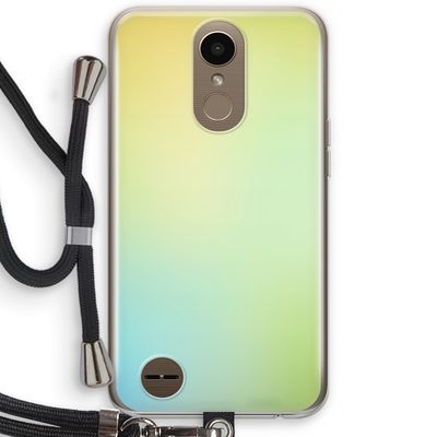 Minty mist pastel: LG K10 (2017) Transparant Hoesje met koord