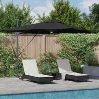 Roma Parasol Zwart 286 x 285 x 270 cm Aluminium en Polyester