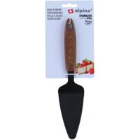 Alpina Taartschep - RVS - zwart/bruin - 25 cm - Keukengerei - opdienen/serveren van taartjes